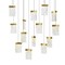 Cwi Lighting Lava Integrated LED Brass Chandelier 1587P48-14-624-RC - alternate 3